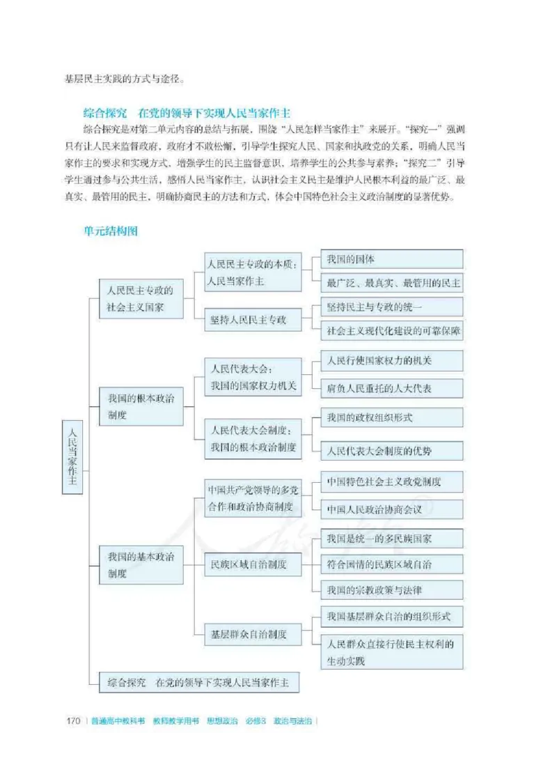 思想政治必修3教师用书_电子课本_高中教学用书_2019新人教版