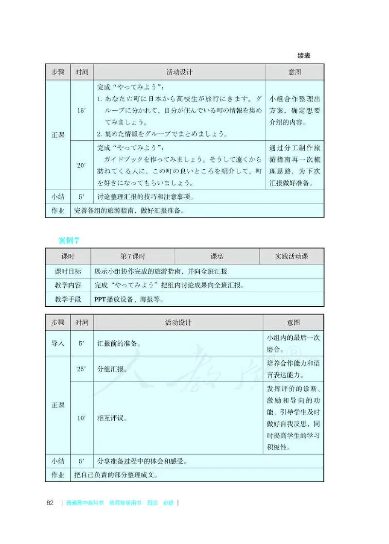 日语必修（第二册）教师用书_电子课本_高中教学用书_2019新人教版