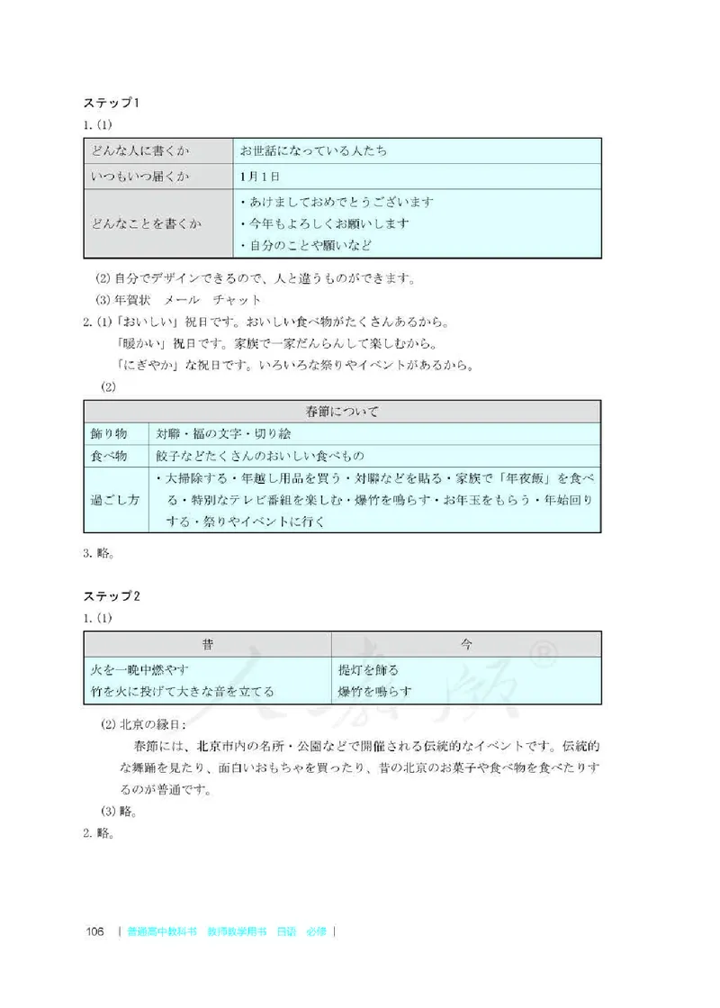 日语必修（第二册）教师用书_电子课本_高中教学用书_2019新人教版
