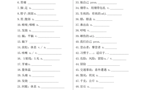新人教版八年级英语下册单词默写板_最新人教版英语八年级下册_旧版（有参考价值）_版本二_八年级英语下册（人教版）_单词专项