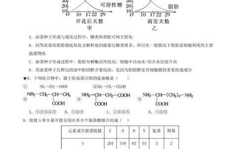 湖南省岳阳县第一中学2025-2026学年高一上学期第一次月考生物试题_2025年10月高一试卷_251018湖南省岳阳市岳阳县第一中学2025-2026学年高一上学期第一次月考（全）