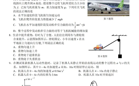 物理-杭州地区(含周边)重点中学2025学年高一第二学期期中联考_2026年04月高一试卷_260426杭州地区(含周边)重点中学2025学年高一第二学期期中联考（全科）