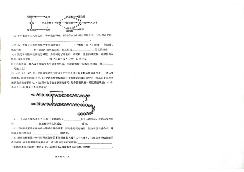 湖南省长沙市雅礼中学2025年下学期高一生物第一次质量检测试卷_2025年10月高一试卷_251015湖南省长沙市雅礼中学2025-2026学年高一上学期第一次（10月）质量检测（全）
