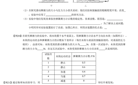 摩擦力知识点及分类练习题_初物_1初中物理