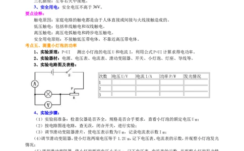 总复习：电功率（基础）知识讲解_初物_1初中物理_4中考物理总复习_33总复习：电功率（基础）