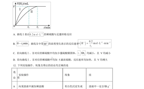 湖北省鄂北六校2024-2025学年高一下学期期中联考化学试题（原卷版）_2025年04月试卷_0426湖北省鄂北六校2024-2025学年高一下学期期中联考