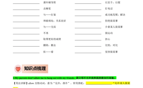 人教版八年级下册英语Unit4单元知识点讲义（学生版）_最新人教版英语八年级下册_旧版（有参考价值）_版本二_八年级英语下册（人教版）_单元知识点讲义