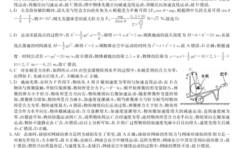 物理答案_2026年01月高一试卷_260108河南省洛阳市强基联盟2025-2026学年高一上学期1月检测（全）_河南省洛阳市强基联盟2025-2026学年高一上学期1月月考物理试题含答案