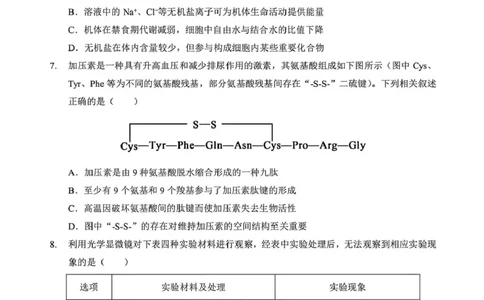 湖北省黄石市2025-2026学年高一上学期期中考试生物PDF版含解析_2025年12月高一试卷_251222湖北省黄石市2025-2026学年高一上学期期中考试（全）