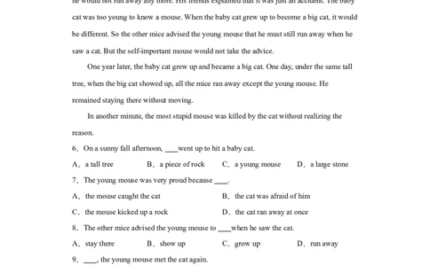 专题12阅读理解（B篇）（教师版）_最新人教版英语九年级全册_新更新初中英语9全_07习题试卷_（3）专项练习_专题12阅读理解B篇-（人教新目标）