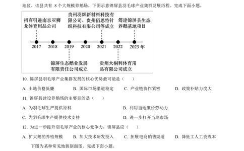 湖南省湘一名校联盟2024-2025学年高一下学期4月期中地理试题（原卷版）_2025年05月试卷_0526湖南省湘一名校联盟2024-2025学年高一下学期4月期中联考