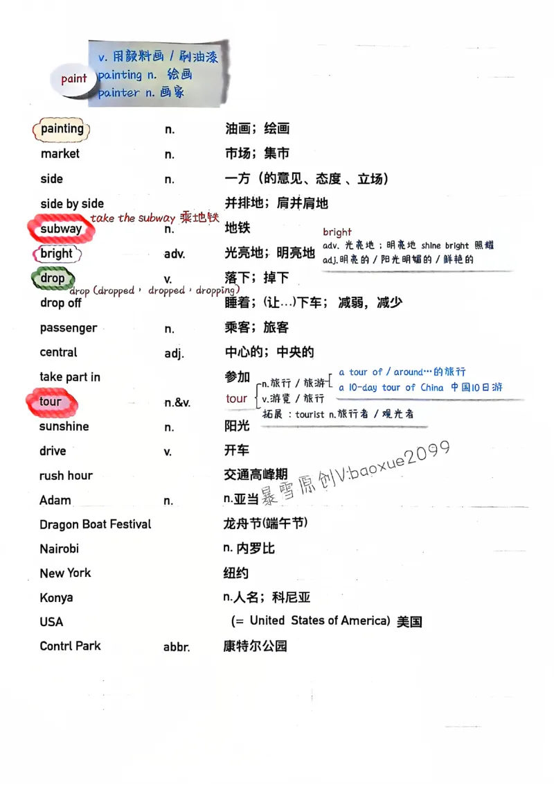 人教七下配套课堂笔记_最新人教版英语七年级下册_七下英语2025版_课堂笔记