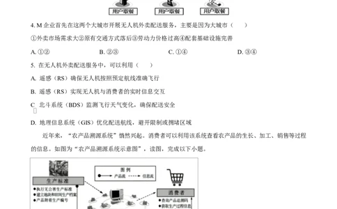 湖北省鄂北六校2024-2025学年高一下学期期中联考地理试题（原卷版）_2025年04月试卷_0426湖北省鄂北六校2024-2025学年高一下学期期中联考