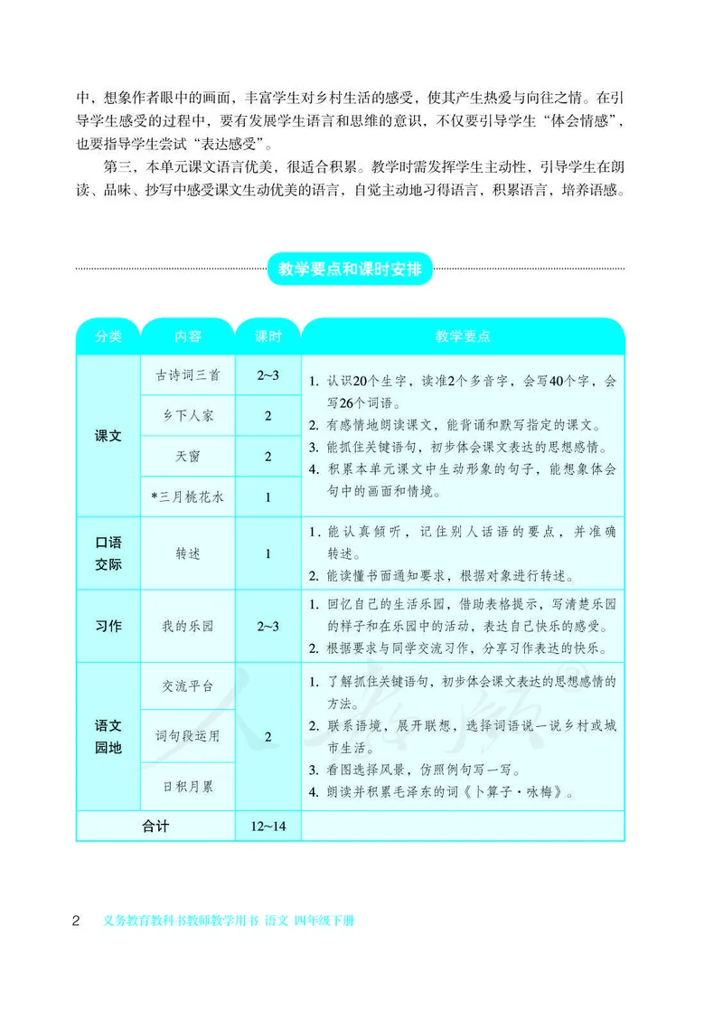 教师用书：语文4b_电子课本_小学教学用书_小学语文
