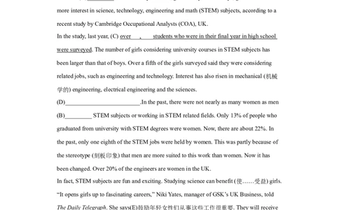 专题19任务型阅读（教师版）_最新人教版英语九年级全册_新更新初中英语9全_07习题试卷_（3）专项练习_专题19任务型阅读-（人教新目标）