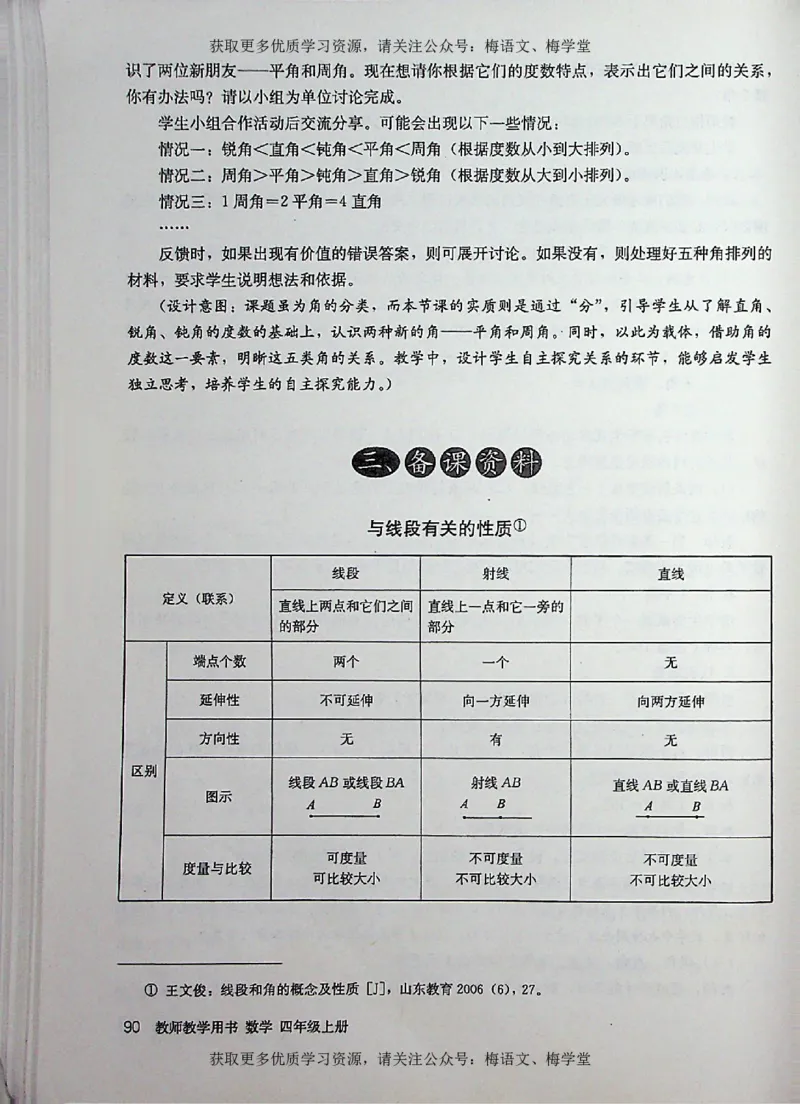 教师用书：小学数学4a_电子课本_小学教学用书_小学数学