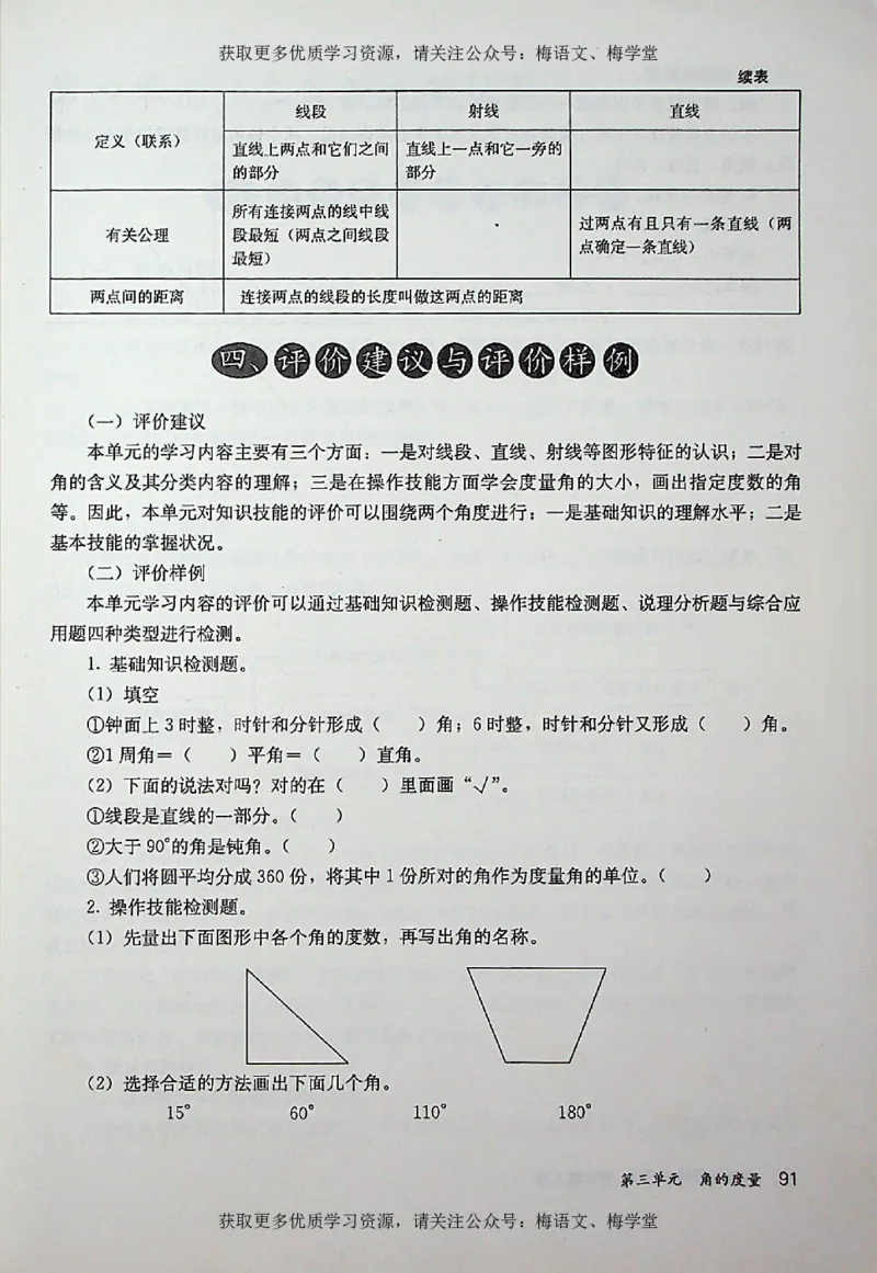 教师用书：小学数学4a_电子课本_小学教学用书_小学数学