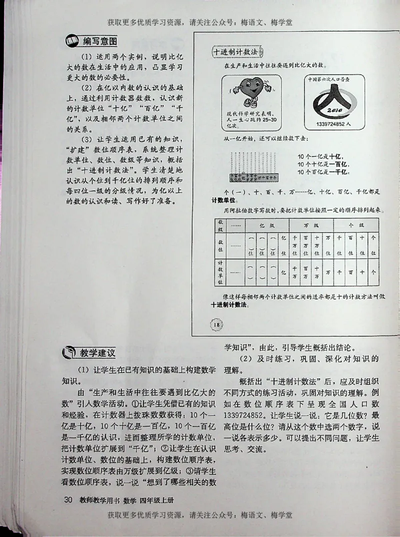 教师用书：小学数学4a_电子课本_小学教学用书_小学数学