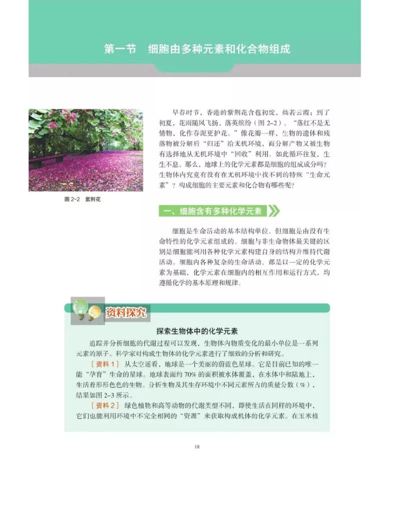 新沪科版高中生物必修1《分子与细胞》_电子课本_最新版高中全科高清电子课本_6高中生物课本_2019新人教版