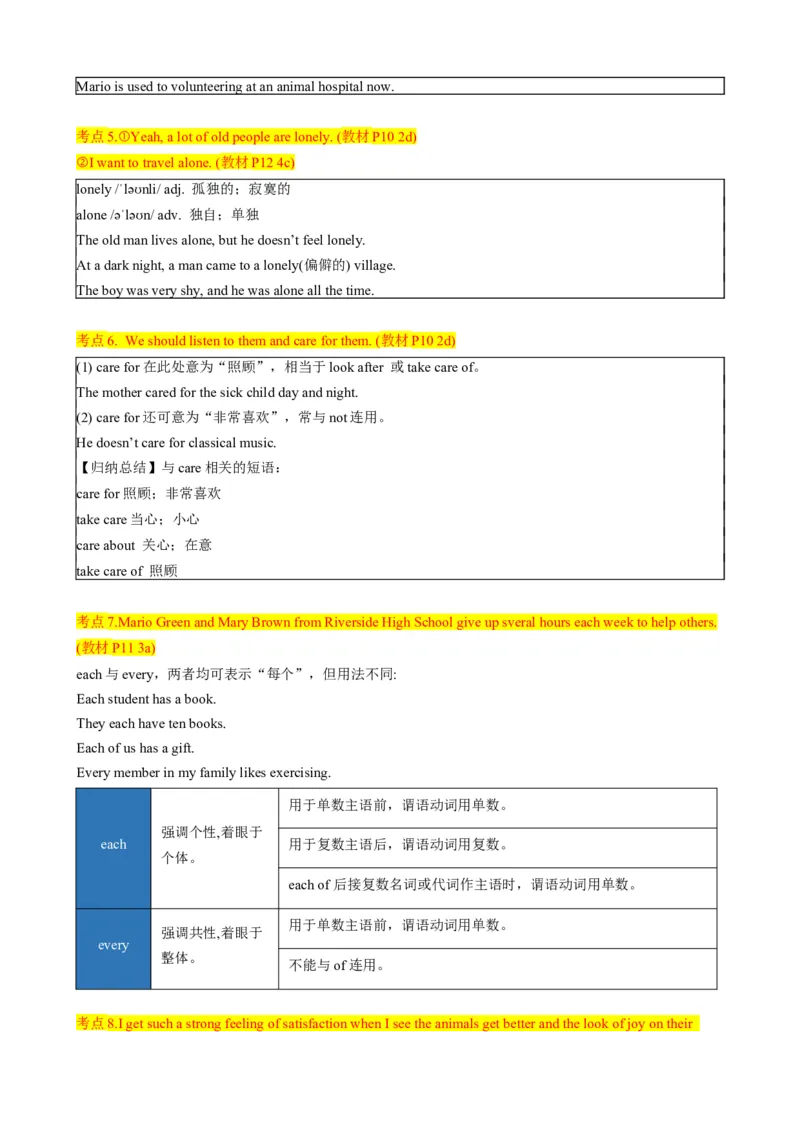 背默Unit2I'llhelptocleanupthecityparks知识清单（默写版）_最新人教版英语八年级下册_旧版（有参考价值）_版本二_八年级英语下册（人教版）_同步知识背默-V30