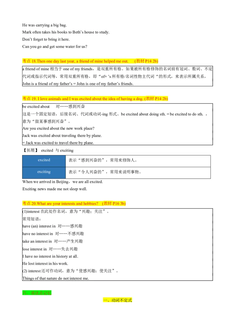 背默Unit2I'llhelptocleanupthecityparks知识清单（默写版）_最新人教版英语八年级下册_旧版（有参考价值）_版本二_八年级英语下册（人教版）_同步知识背默-V30