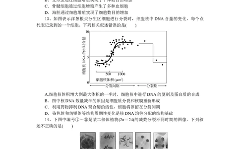 湖北省随州市部分高中联考协作体2024-2025学年高一上学期12月月考生物试题_2024年12月试卷_1229湖北省随州市部分高中联考协作体2024-2025学年高一上学期12月联考