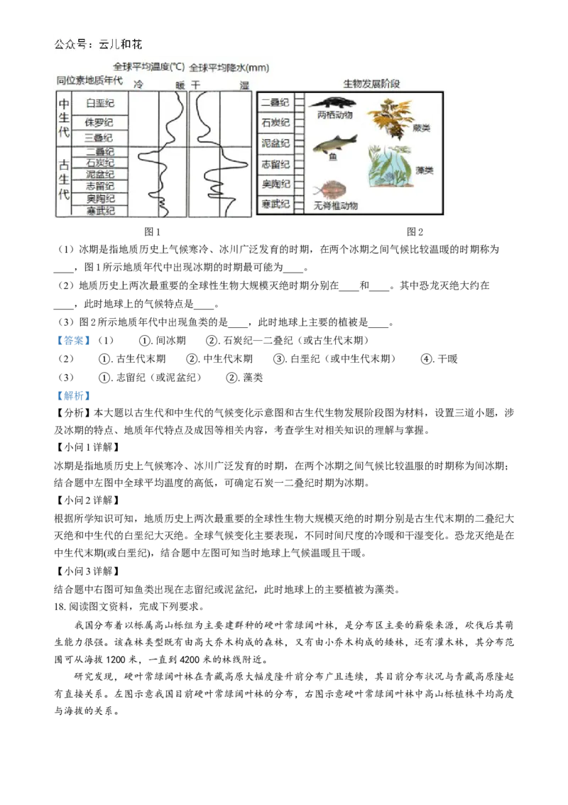 湖南省长沙市第十一中学2024-2025学年高一上学期12月月考地理试题（解析版）_2025年01月试卷_0103湖南省长沙市第十一中学2024-2025学年高一上学期12月考试
