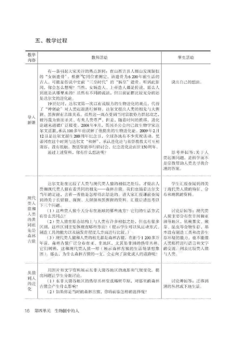 生物学七年级下册教师用书_电子课本_初中教学用书_人教版
