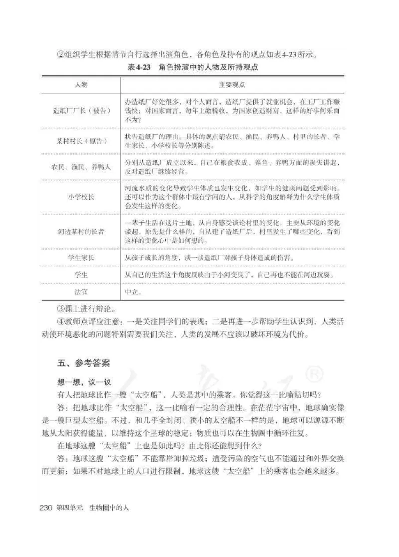 生物学七年级下册教师用书_电子课本_初中教学用书_人教版