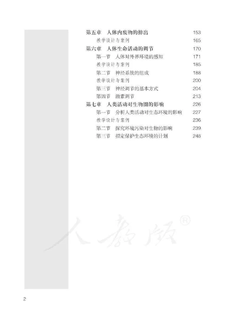 生物学七年级下册教师用书_电子课本_初中教学用书_人教版