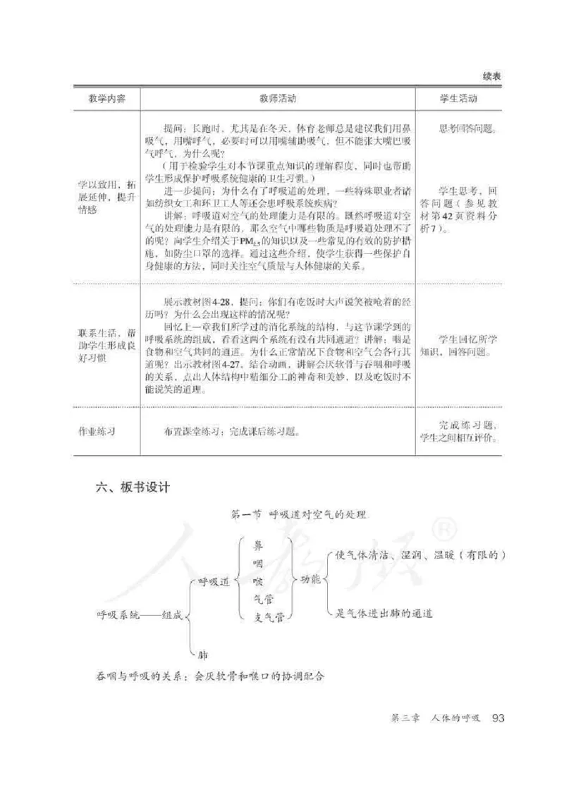 生物学七年级下册教师用书_电子课本_初中教学用书_人教版