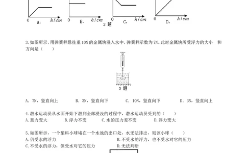 浮力巩固练习_初物_1初中物理_4初二物理人教版知识导学
