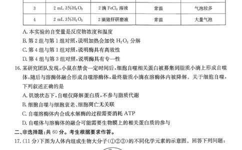 生物_2026年02月高一试卷_260203金太阳&middot;广东省2028届高一上学期1月期末联考248A（全）