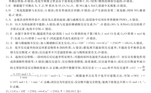 皖八高一期中考-化学(甲)答案_2025年04月试卷_0422安徽皖南八校&rdquo;2024-2025学年高一第二学期期中考试_安徽省皖南八校2024-2025学年高一下学期4月期中化学(甲)