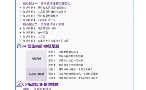 第14讲种群和群落（配套讲义）（解析版）_2025年新高考资料_二轮复习_01高考语文等多个文件_上好课2025年高考生物二轮复习讲练测（新高考通用）