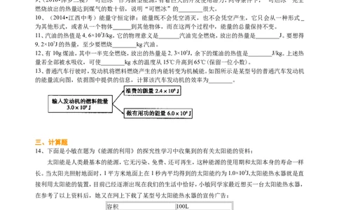 热机、能量的转化和守恒（提高）巩固练习_初物_人教版初中物理初二三同步讲义习题练习八九年级电子资料word素材_20250116_181533_最新人教版初中物理初三全册