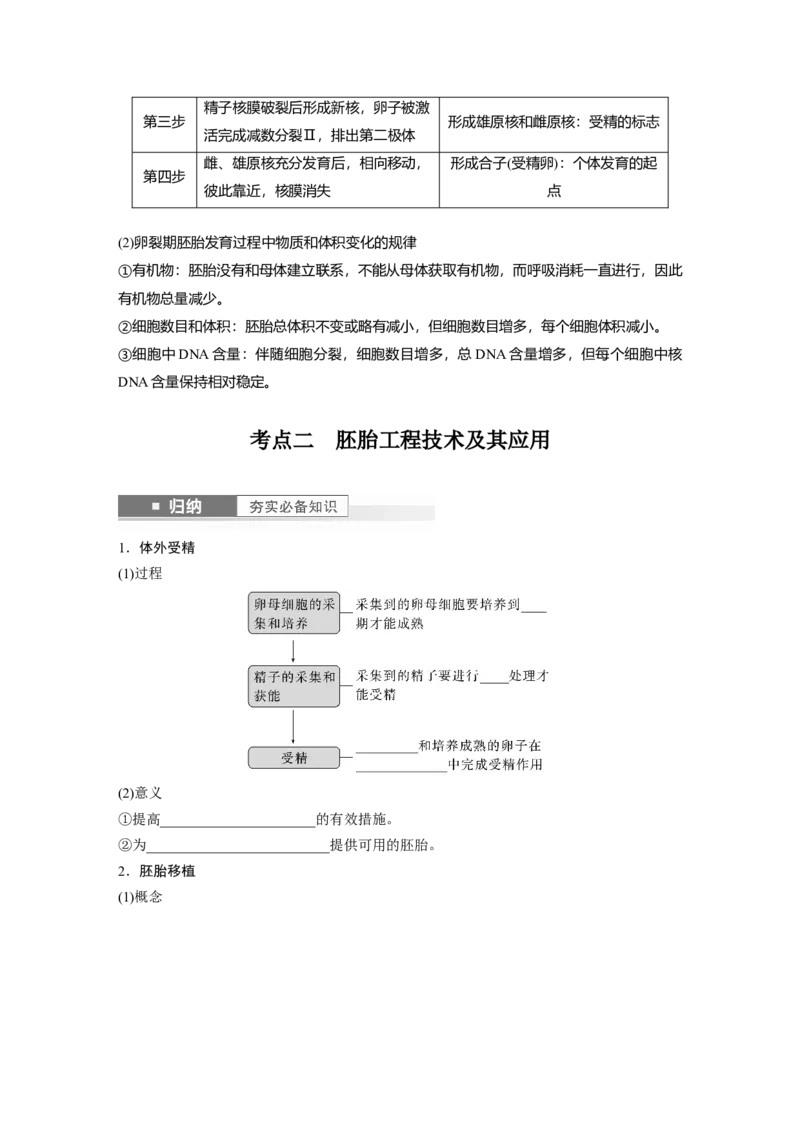 第10单元　第5课时　胚胎工程_新高考复习资料_2024年新高考复习资料_一轮复习资料_完2024生物步步高大一轮复习（课件+讲义）_2024年高考生物一轮复习讲义（新人教版）