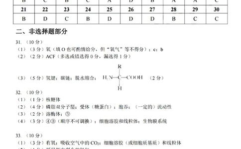 生物试卷答案_2025年12月高一试卷_251207浙江省金砖高中联盟2025-2026学年高一上学期11月期中考试（全）_浙江省金砖高中联盟2025-2026学年高一上学期11月期中考试生物试题含答案