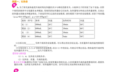 比热容（提高）知识讲解_初物_1初中物理_4初三物理人教版知识导学_05比热容（提高）