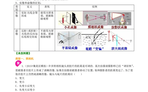 生活中的透镜知识讲解（基础）_初物_人教版初中物理初二三同步讲义习题练习八九年级电子资料word素材_20250116_181533_最新人教版初中物理初二上册_37基础生活中的透镜