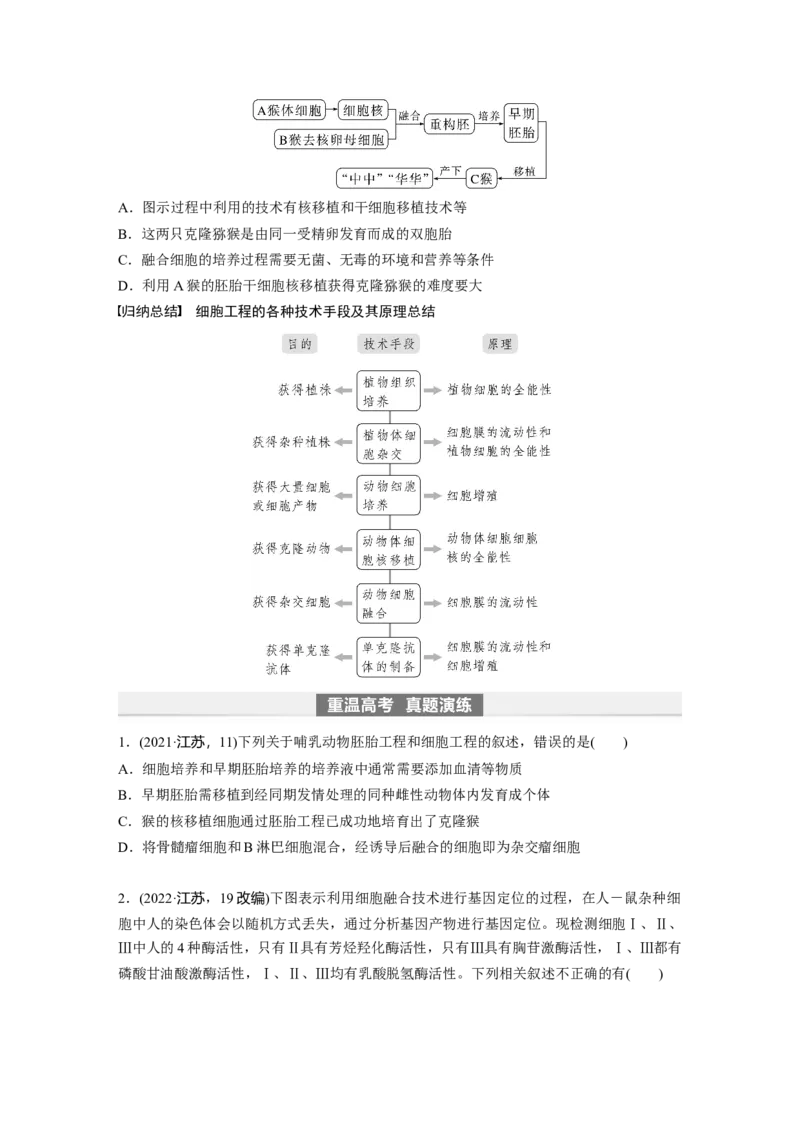 第10单元　第4课时　动物细胞工程_新高考复习资料_2024年新高考复习资料_一轮复习资料_完2024生物步步高大一轮复习（课件+讲义）_2024年高考生物一轮复习讲义（新人教版）