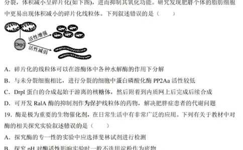 生物-黑龙江省哈三中2025-2026学年高一上学期12月月考_2025年12月高一试卷_251213黑龙江省哈三中2025-2026学年高一上学期12月月考