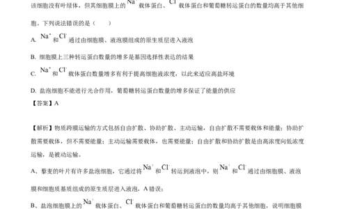 生物开学测试答案(1)_2025年03月试卷_0319辽宁省抚顺市第一中学2024-2025学年高一下学期期初考试_辽宁省抚顺市第一中学2024-2025学年度高一下学期开学考试生物试题及答案