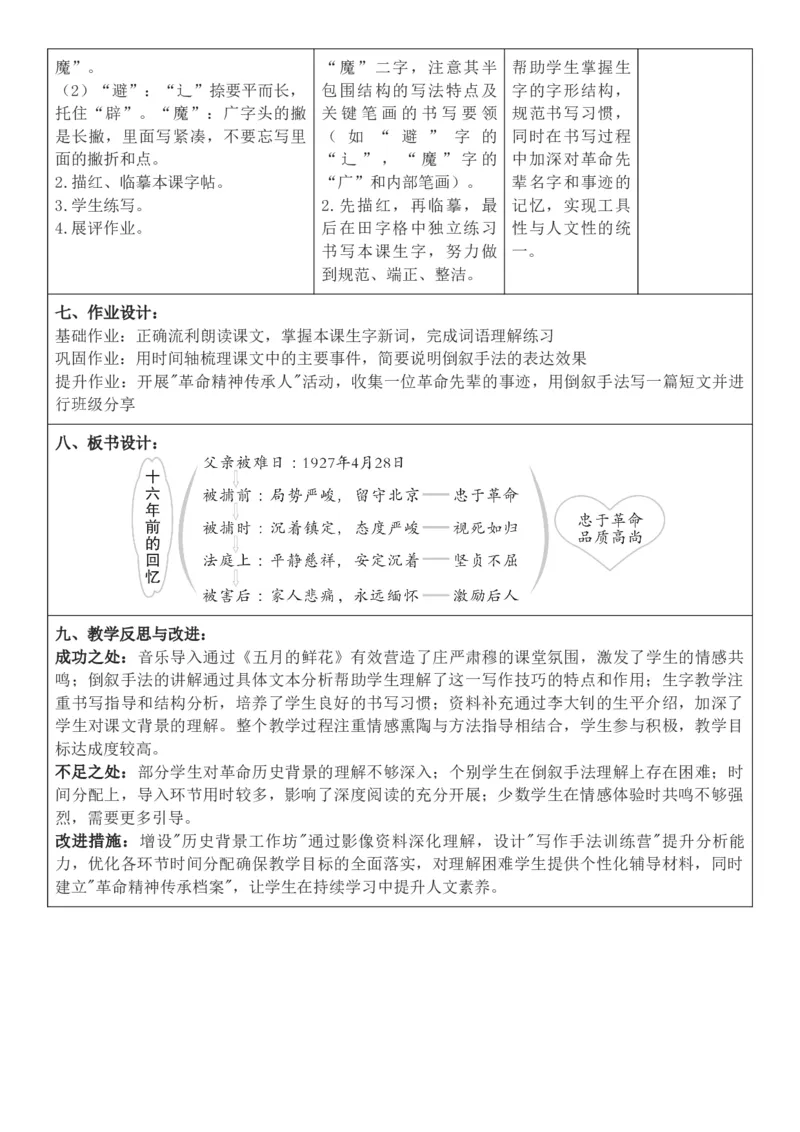 2026年春期部编人教版6年级下册语文核心素养教案（反思有内容）（第4单元）_部编人教版6年级下册语文_2026年春期-6年级下册教案_单元教案