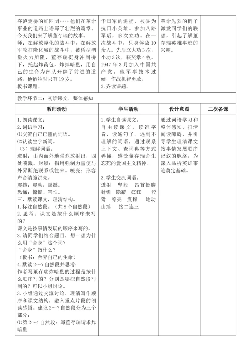 2026年春期部编人教版6年级下册语文核心素养教案（反思有内容）（第4单元）_部编人教版6年级下册语文_2026年春期-6年级下册教案_单元教案