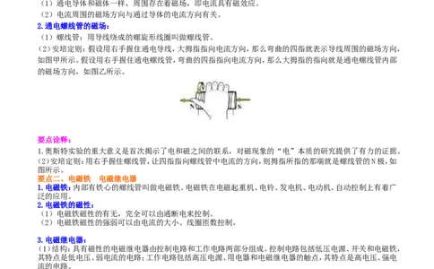 电生磁知识讲解_初物_1初中物理_初三物理_电生磁