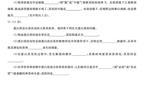 生物试题A&middot;安徽省皖江名校联盟2025-2026学年高一上学期期中联考_2025年11月高一试卷_251121安徽省皖江名校联盟2025-2026学年高一上学期期中联考（全）