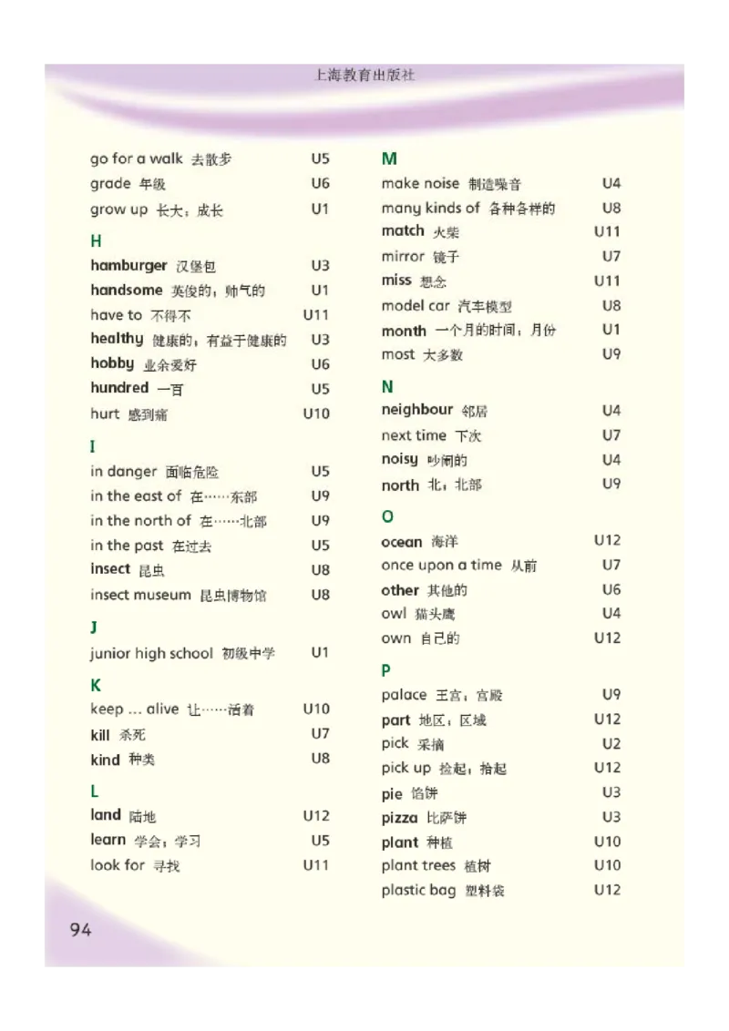 沪教版英语六年级上册电子课本_电子课本_小学电子课本_03英语_新建文件夹_06沪教版_上册