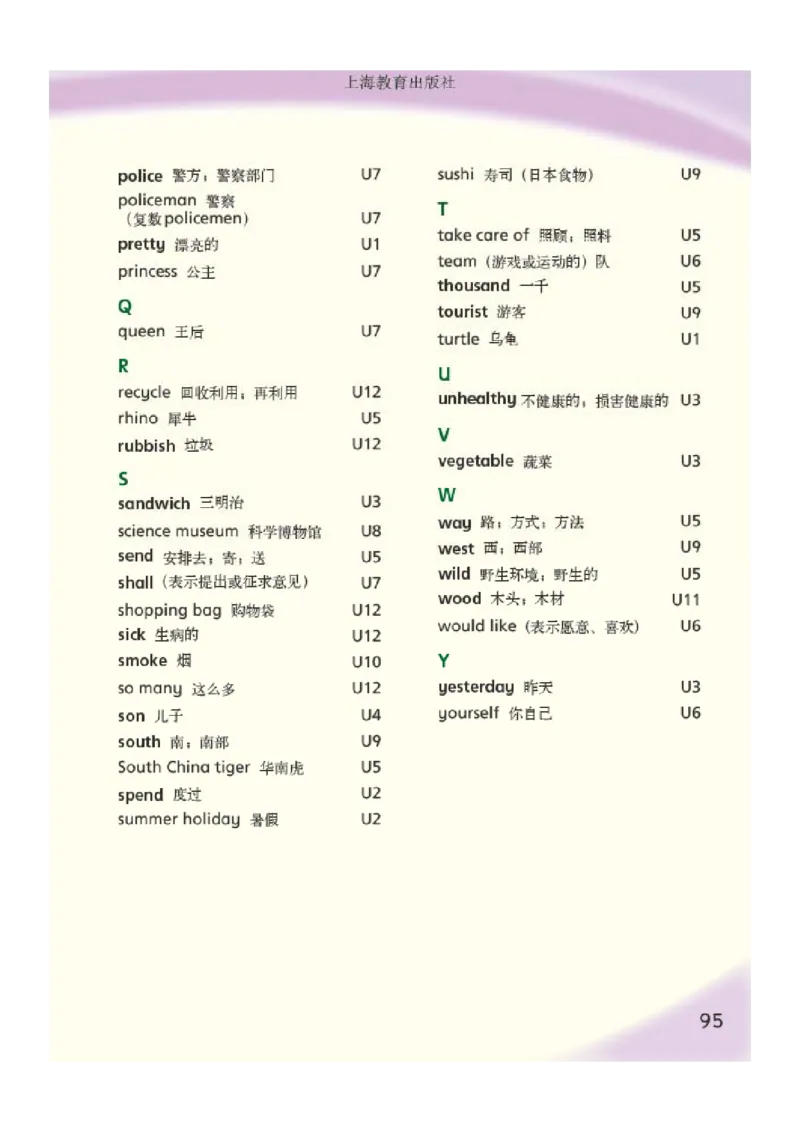 沪教版英语六年级上册电子课本_电子课本_小学电子课本_03英语_新建文件夹_06沪教版_上册
