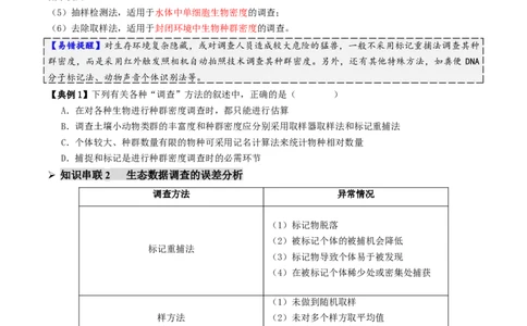 第14讲种群和群落（配套讲义）（原卷版）_2025年新高考资料_二轮复习_上好课2025年高考生物二轮复习讲练测（新高考通用）3380526
